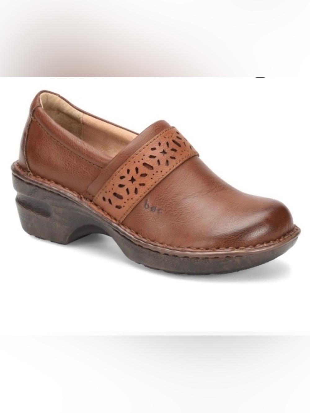 b.o.c. Women's Brown Leather Clogs size 7.5